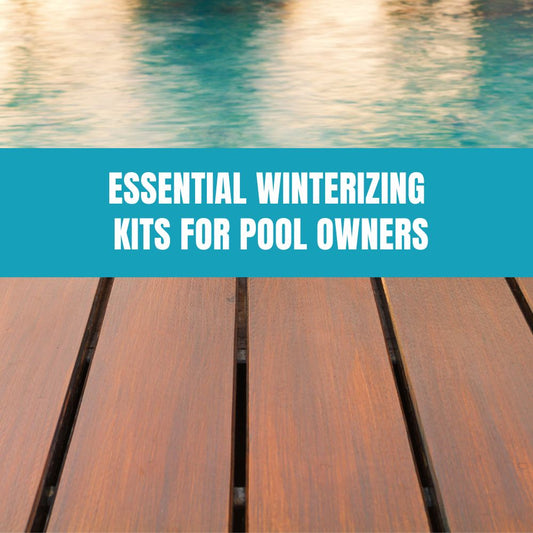 Essential winterizing kits for pool owners to protect their pool during the winter months.