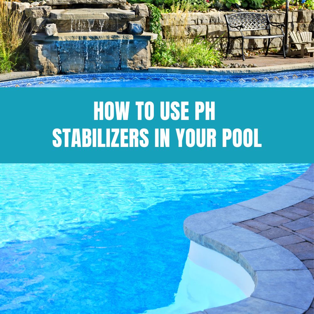 Using pH stabilizers to maintain balanced and stable pool water chemistry