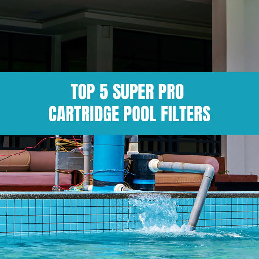 Super Pro 5 inch Diameter 100 SqFt Replacement Filter Cartridge for efficient pool filtration