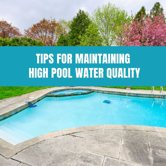 Guide to maintaining high pool water quality with tips for testing, balancing, cleaning, and maintaining pool water and equipment