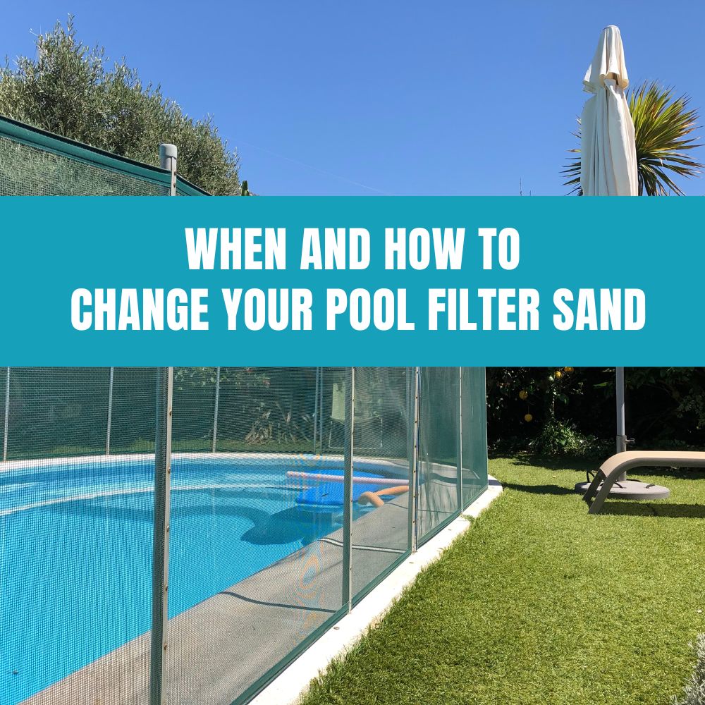 Changing pool filter sand to maintain efficient filtration and clean water