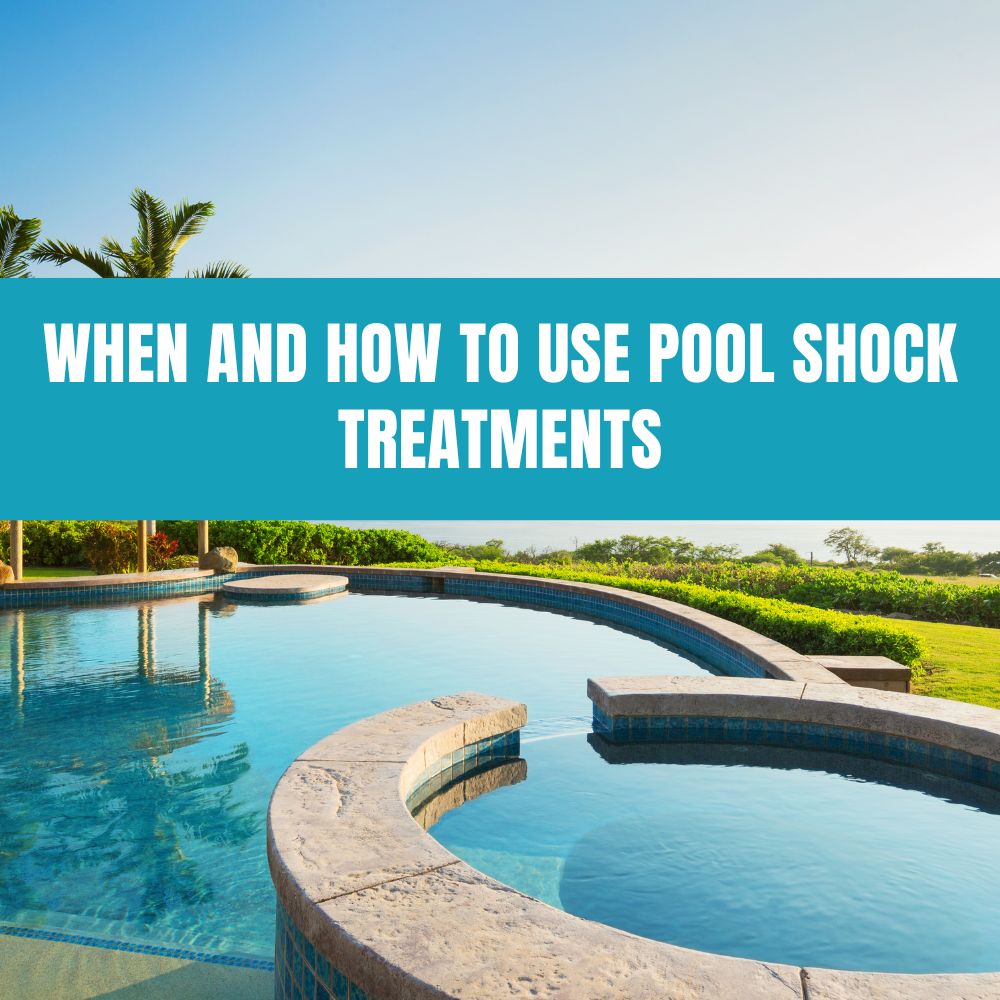 Using pool shock treatments to maintain clean and safe swimming water