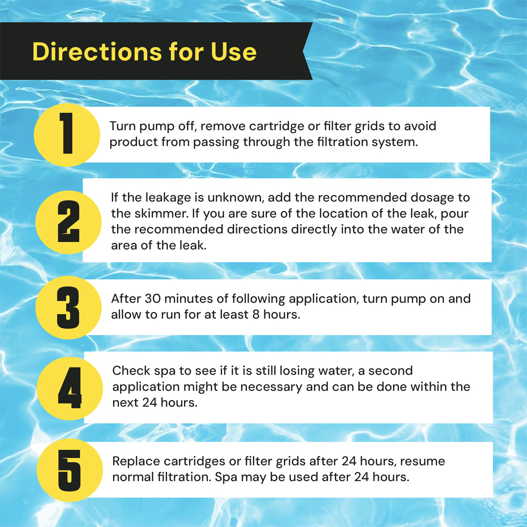 Spa Leak Sealer for Hot Tubs