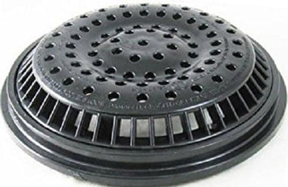 8" Round Gray Anti-Vortex Main Drain Frame & Grate