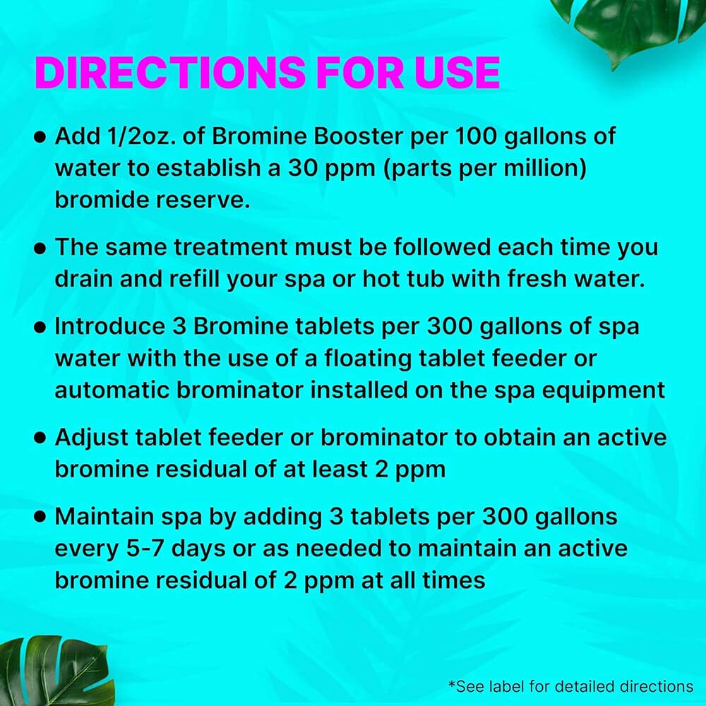 Ensure clean hot tub water with Bromine Booster