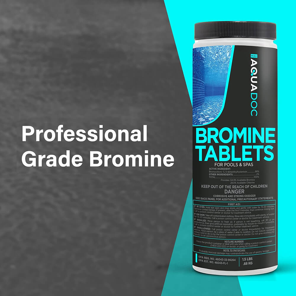 Maintain water clarity with Bromine Tablets