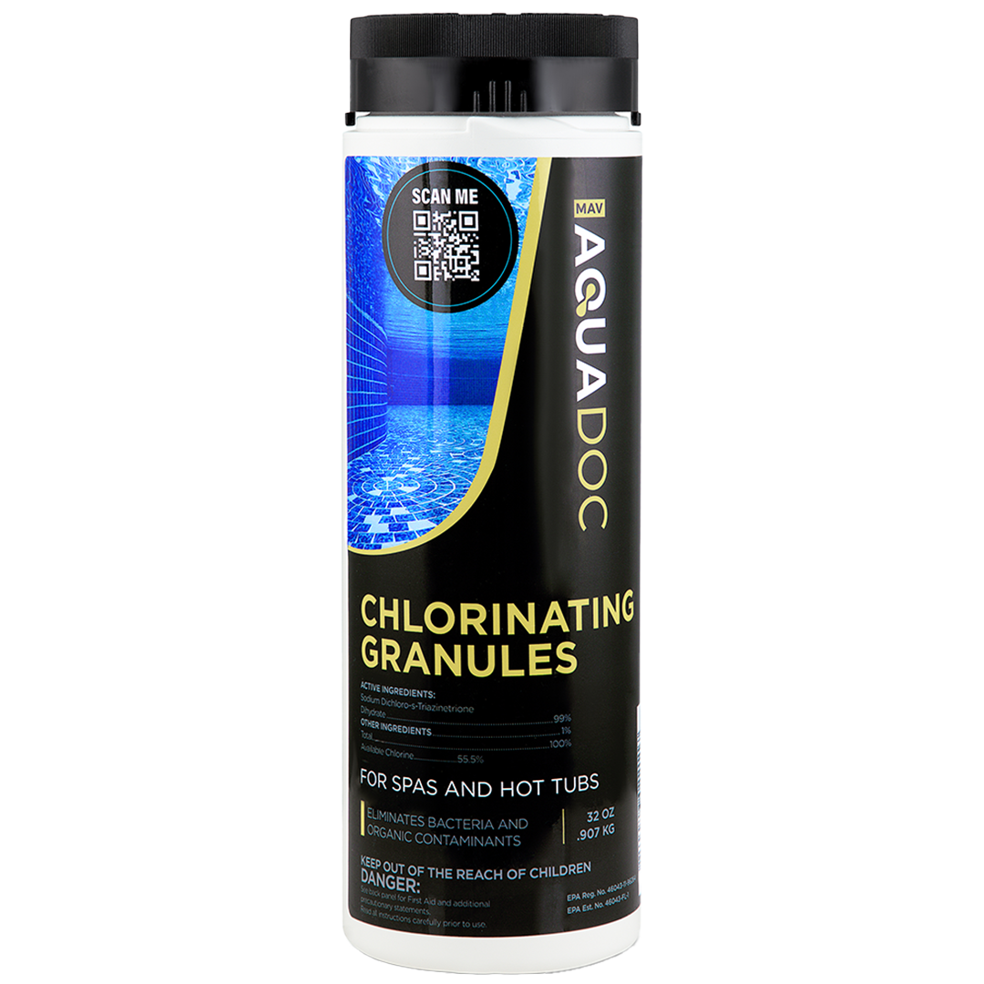 AquaChlorine-1, powerful chlorine sanitizer for spa water"