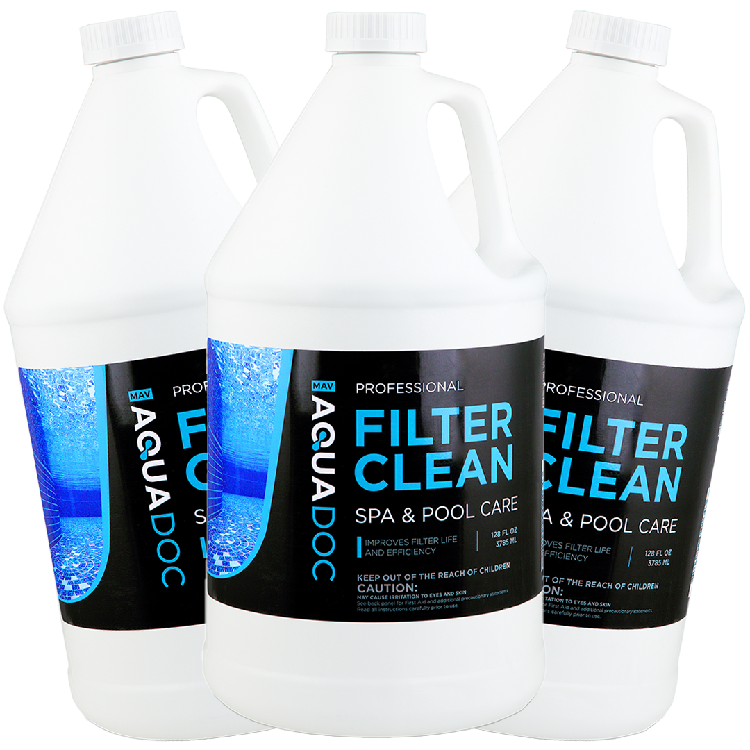 aquadoc filter cleaner 128oz 3 pack