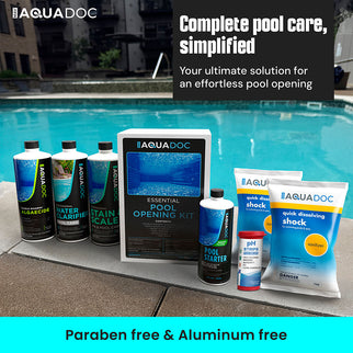 Get swim-ready water quickly with AquaDoc's Pool Opening Kit