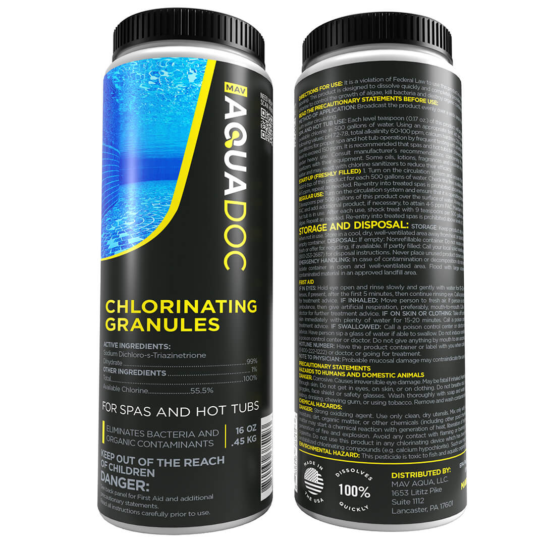 Chlorine Granules for Hot tub