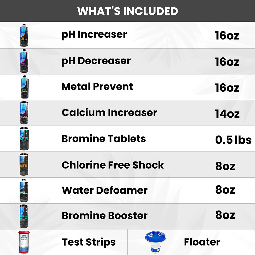 eep your hot tub clear and clean with Bromine Starter Kit