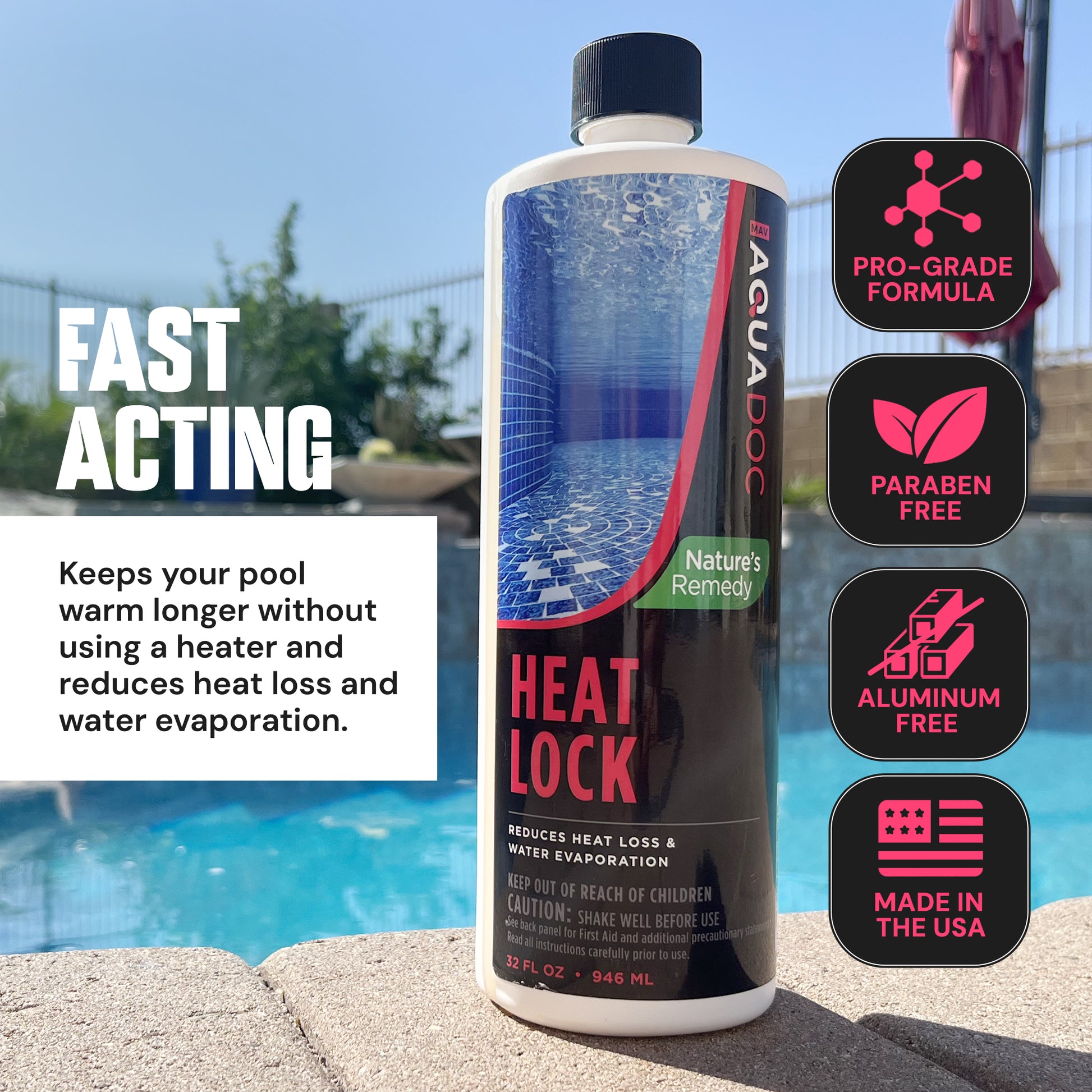 Save Money and Energy with AquaDoc's Pool Heat Lock