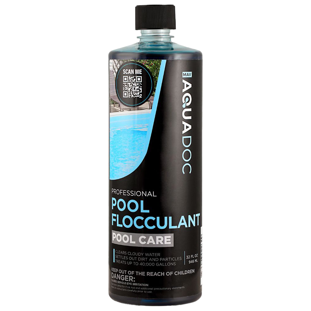 AquaFlocculent, quickly clears cloudy pool water