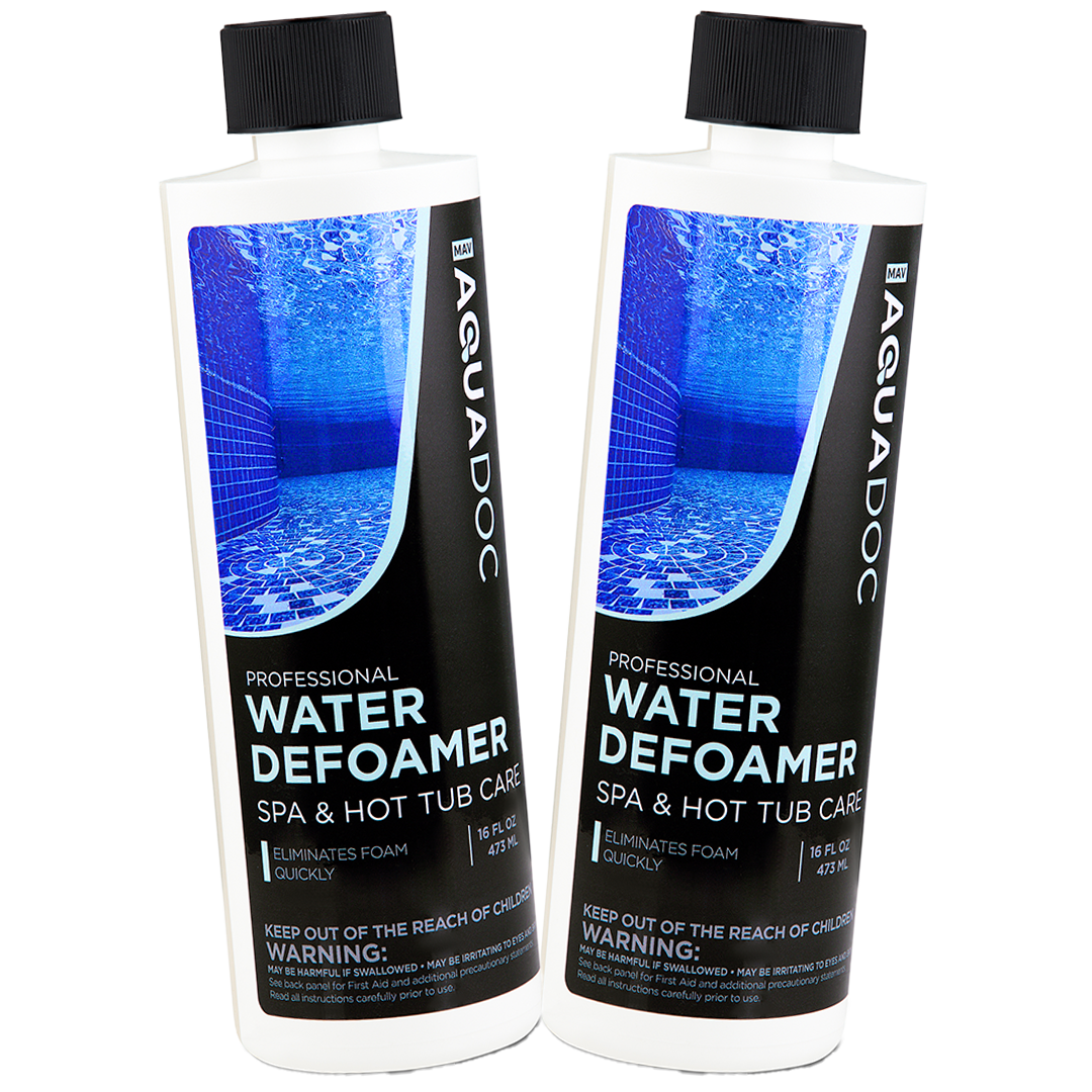 Effective AquaDefoamer, keeps spa water clear of foam