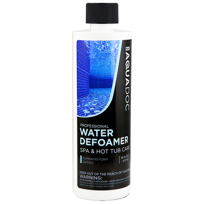 AquaDefoamer, quickly eliminates foam in spa water