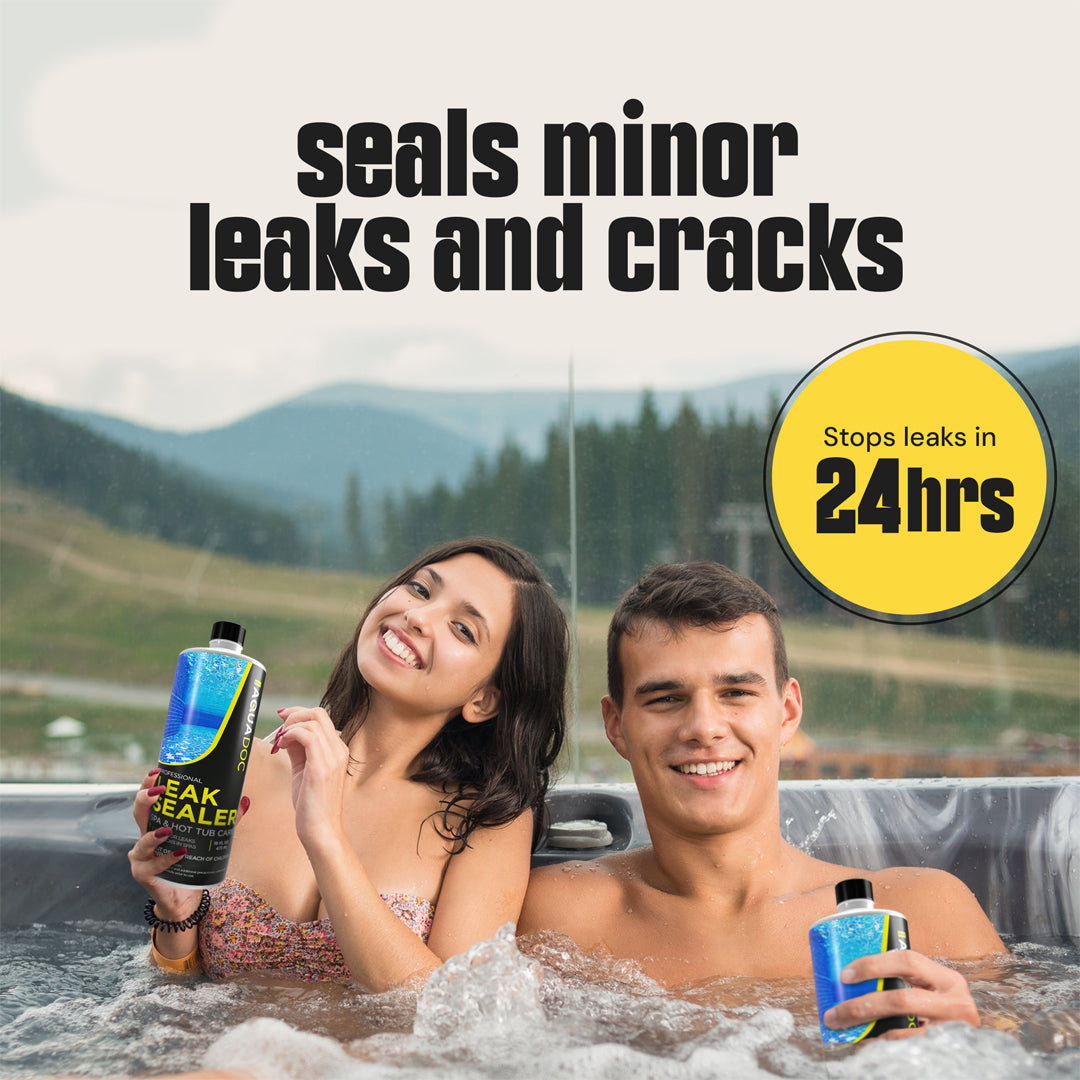 Spa Leak Sealer bottle for repairing leaks in hot tubs and spas quickly