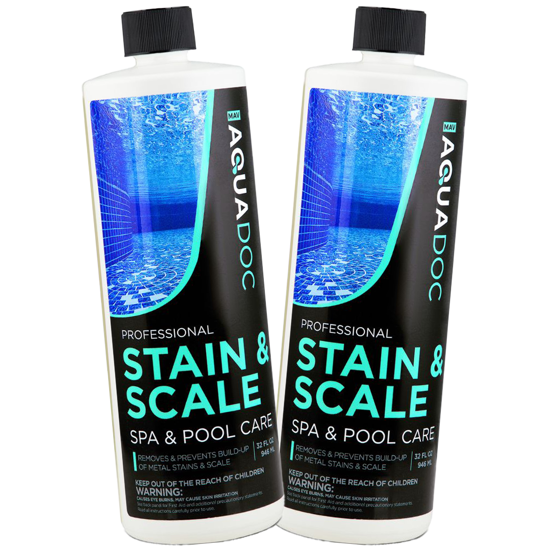 Effective AquaDescale-1, keeps spa surfaces clean and scale-free