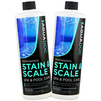 Effective AquaDescale-1, keeps spa surfaces clean and scale-free