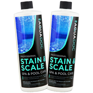 Effective AquaDescale-1, keeps spa surfaces clean and scale-free