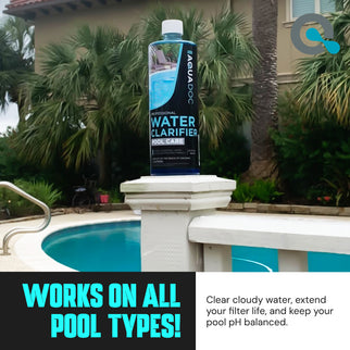 Effective pool clarifier, removes cloudiness from pool water