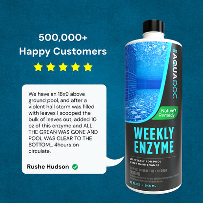 Reduce organic waste with Weekly Pool Enzyme Treatment