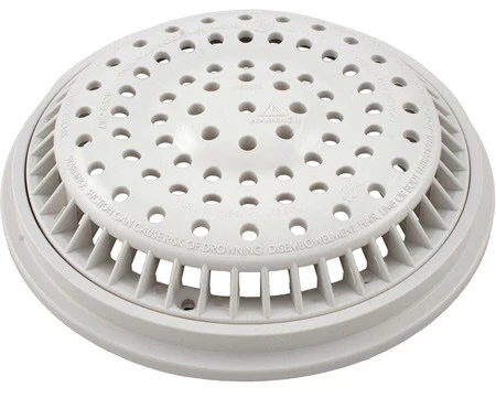 8" Round Tan Anti-Vortex Main Drain Frame & Grate