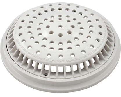 8" Round Tan Anti-Vortex Main Drain Frame & Grate