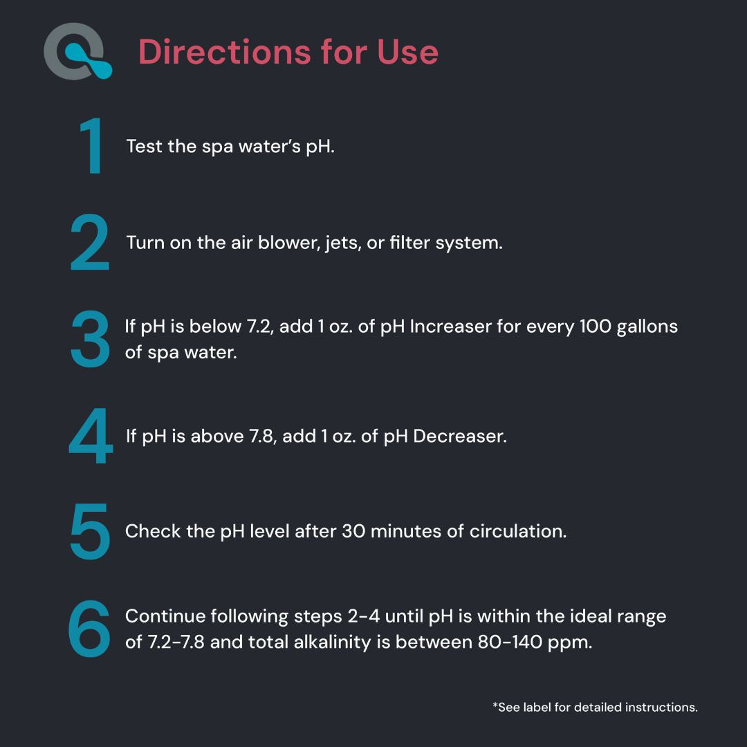 pH correction bundle to maintain spa water quality and protect equipment