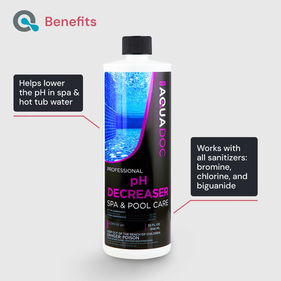 Bundle of pH Increaser and Decreaser for clear and balanced water