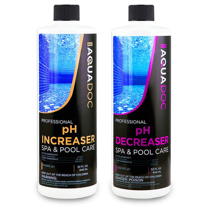 pH Increaser and Decreaser Bundle for spa and hot tub water balance