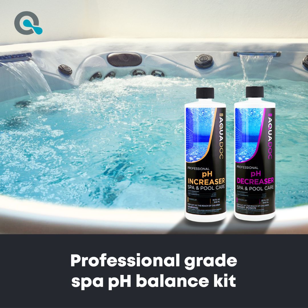 Complete pH balancing solution with pH Increaser and Decreaser