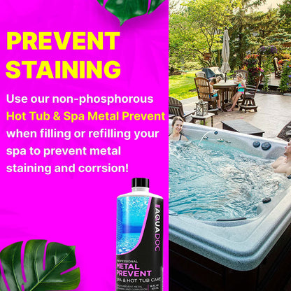 Prevent metal staining with Spa Metal Prevent