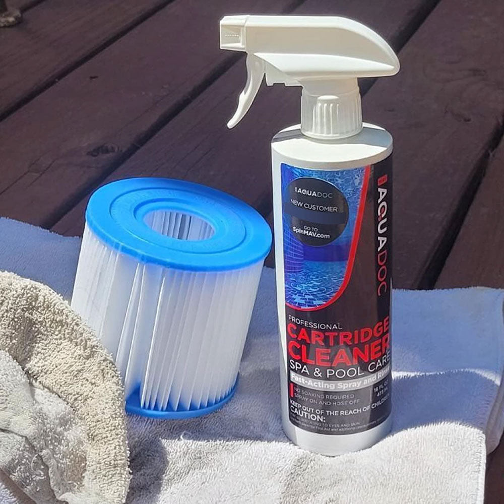 Eco-friendly pool filter cleaner spray for crystal clear water