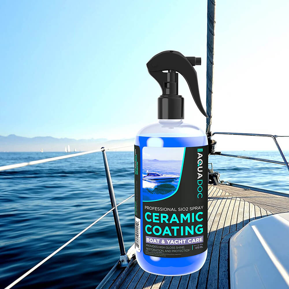 AquaDoc Marine Polish Boat Wax - Premium Marine Wax for Boats - UV Protection for Boats - High Gloss Polish - Helps with Oxidation and Weather - Boat
